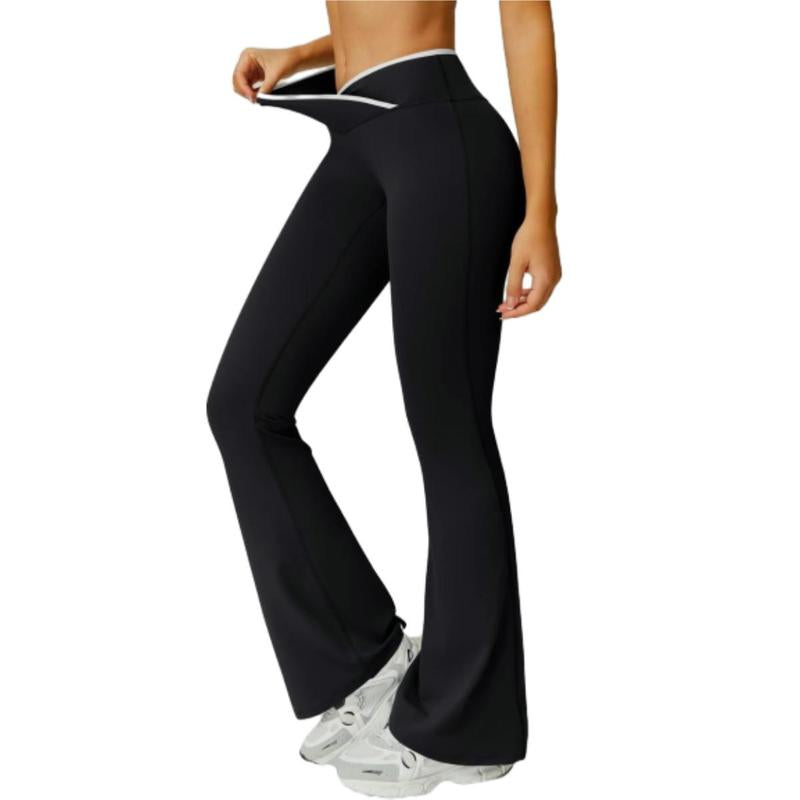 Women'S Colorblocked Workout Outfit 2 Piece Tank Top & Flared Lounge Pants for Yoga, Running & Leisure