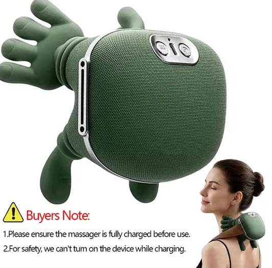 2025 Bionic Neck Shoulder Massager N7 Kneading Massager Shawl 3-Level Modes Neck Cervical Waist Leg Body Muscles Massage Pillow